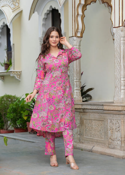 Blush Blossom Kurti Set