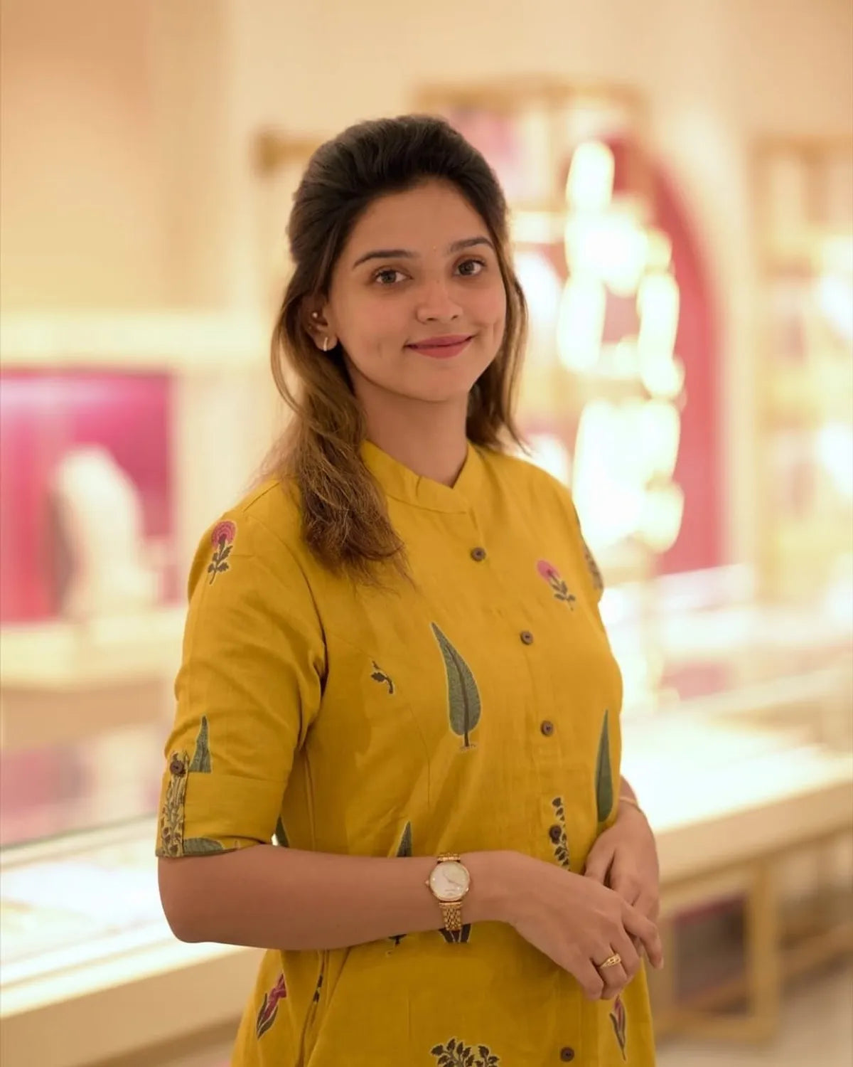 Yellow Pure Cotton Co-Ord Set