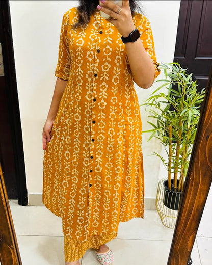 Yellow Mandala Pure Cotton Cord Set